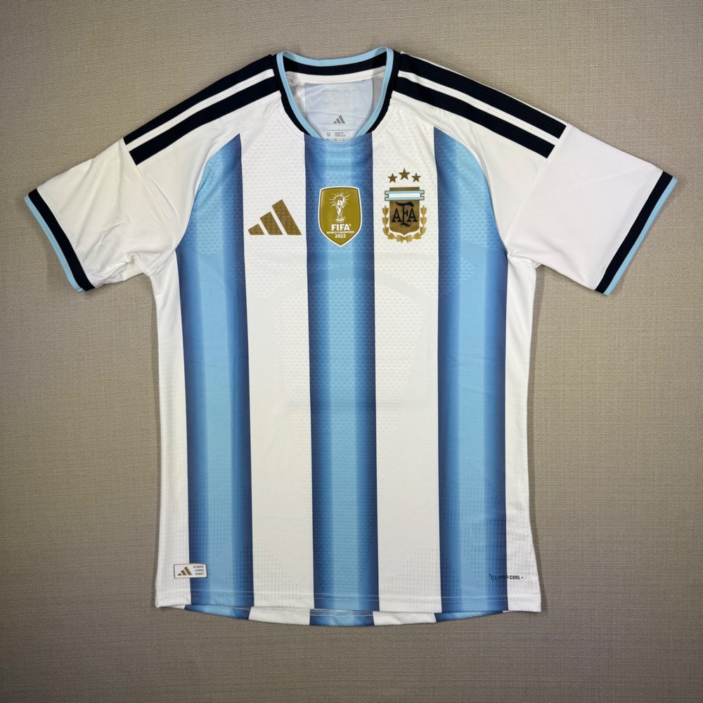 Adidas Mens Argentina AFA FIFA World Cup 2022 Soccer Jersey Blue White Medium